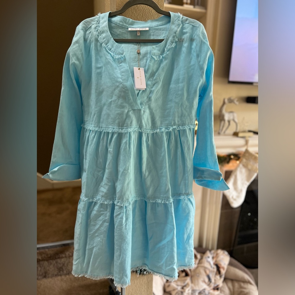 Baby blue baby doll dress